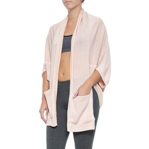 Vimmia Shavasana Studio Yoga Wool Blend Open Front Pocket Shawl Sweater M/L‎